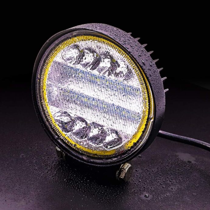 ⁦PHARSOUCOR Lumière de Travail LED 177W, 34 LED, 12V-24V, Projecteur Carré pour Camion, SUV, 4×4, Bateau, Tracteur, Jeep⁩ - الصورة ⁦3⁩